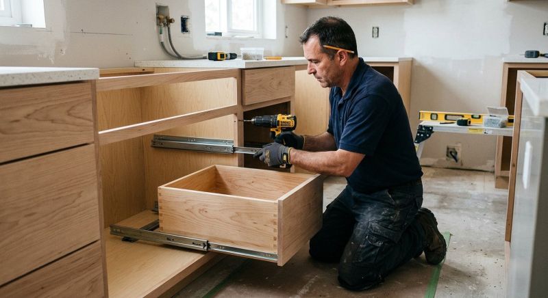 Kitchen Drawer Installation in Bloomington, IN