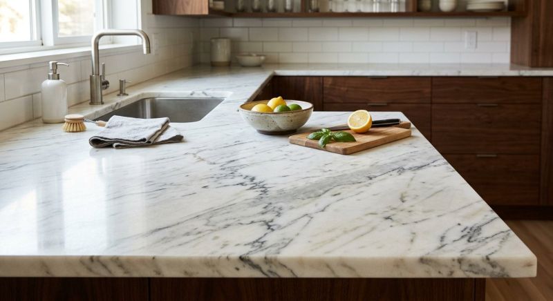 Marble Slab Installation in Napa, CA
