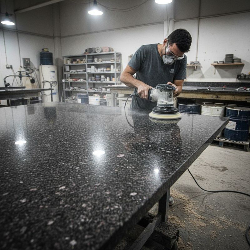 Local Stone Countertop Polishing pros at work