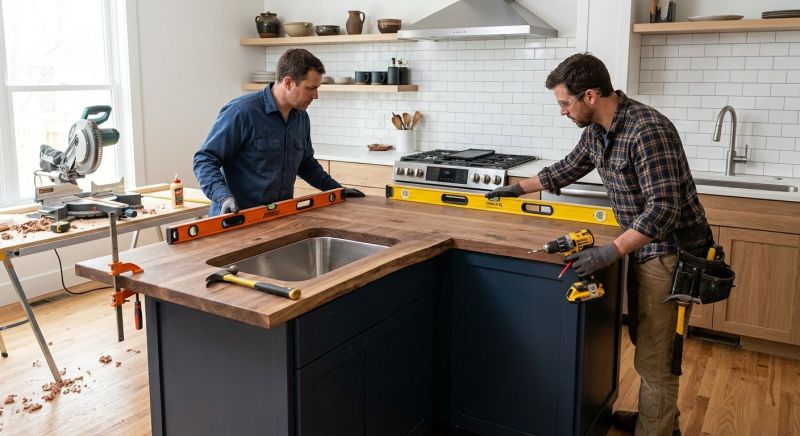 Butcher Block Installation in Napa, CA