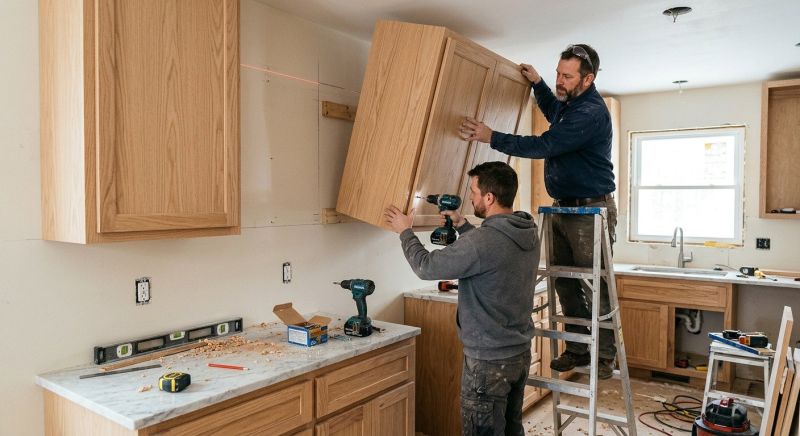Glazed Cabinets Installation in Bloomington, IN