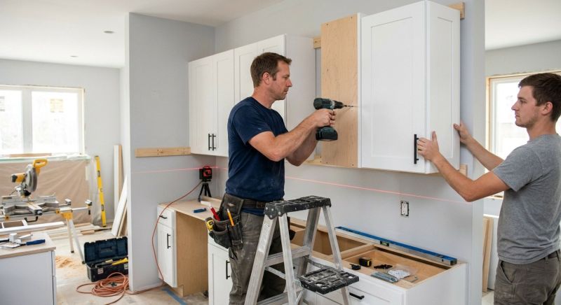 Glazed Cabinets Installation in Bloomington, IN