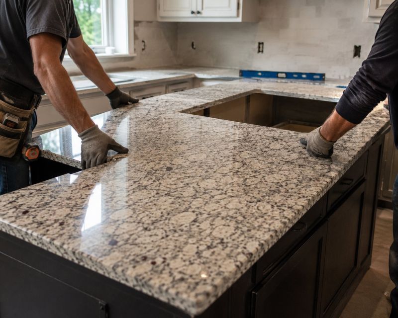 Granite Slab Installation in Napa, CA